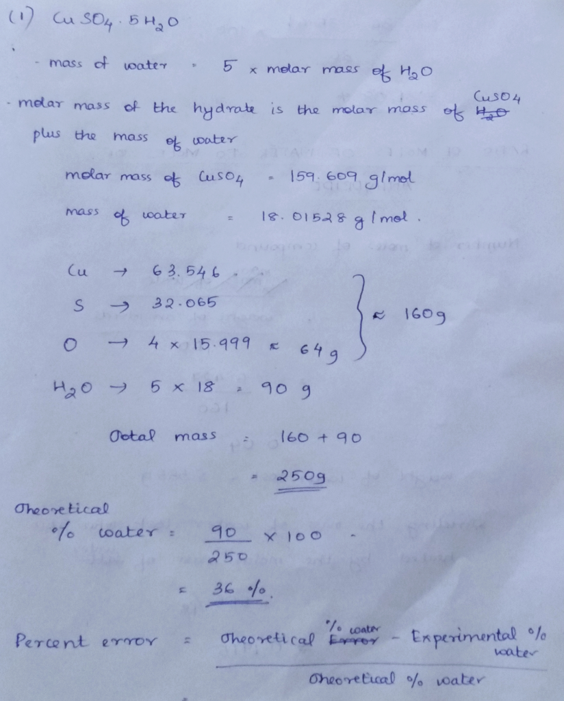 Chemistry homework question answer, step 1, image 1